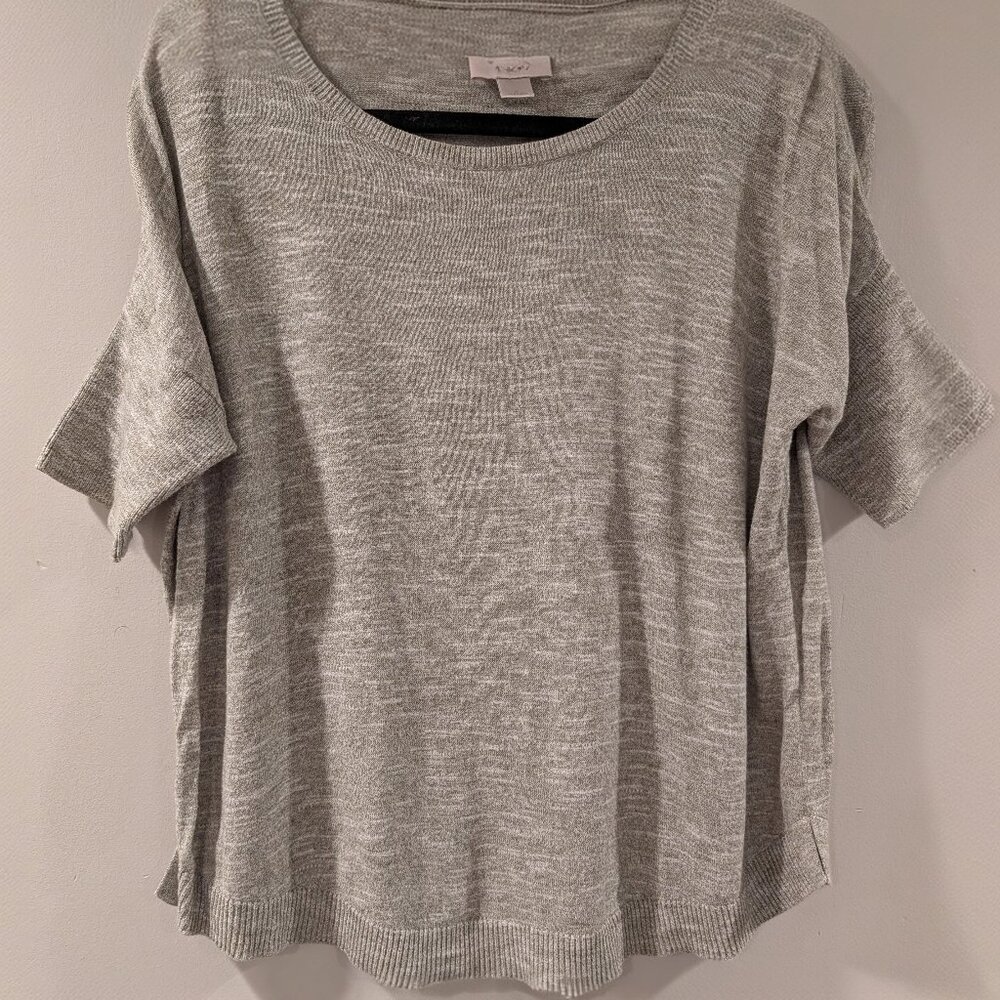 Loft Green Gray Lightweight Sweater